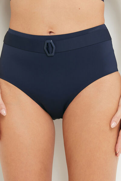 LOUISE MAILLOT DE BAIN CULOTTE HAUTE MARINE