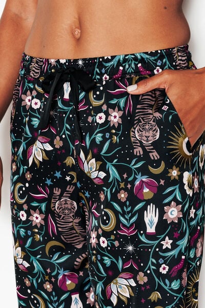 PANTALON DE PYJAMA MULTICO NOIR
