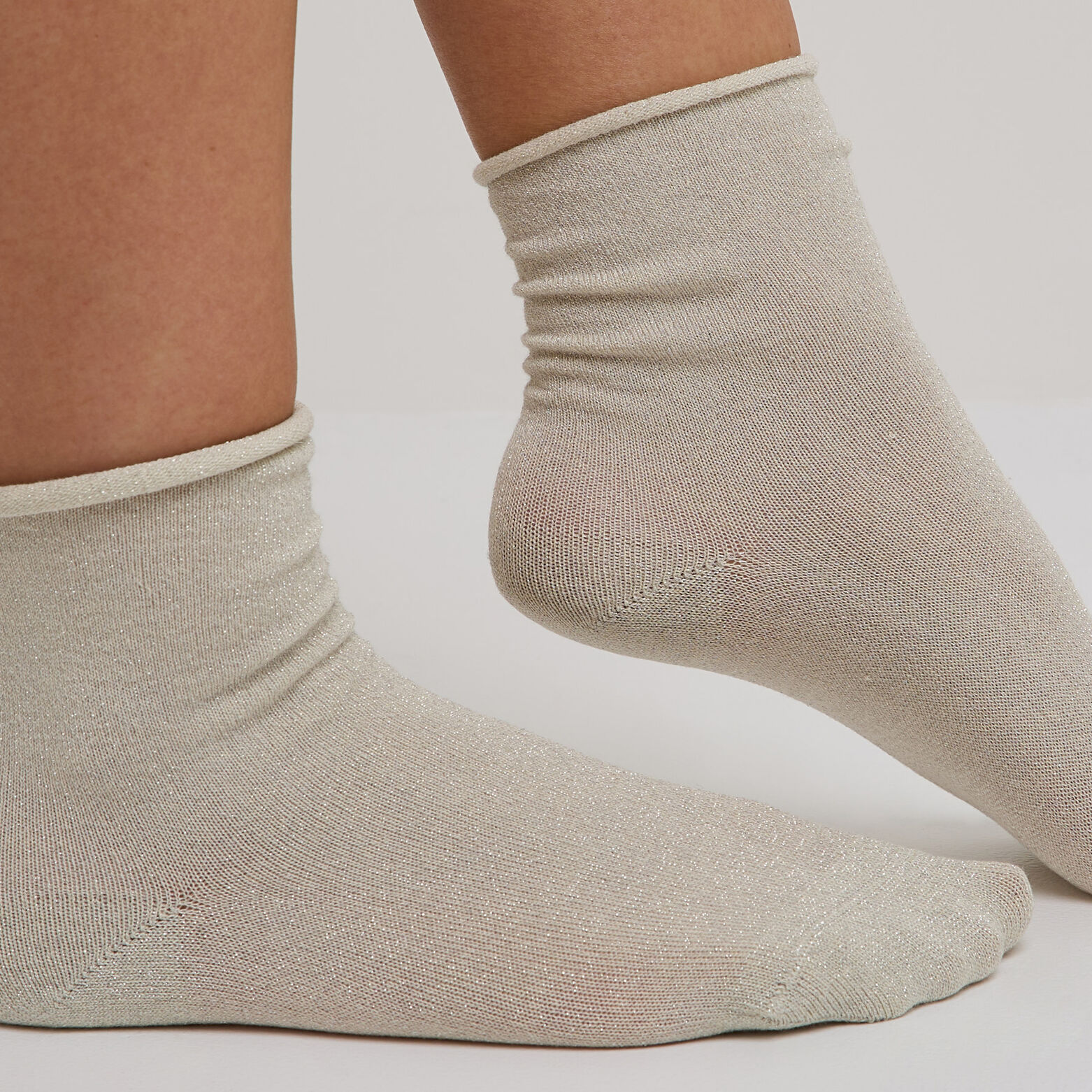 GALAXIE PAIRE DE CHAUSSETTES A PAILLETTES PEAU