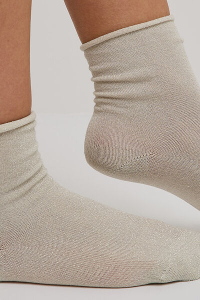 PAIRE DE CHAUSSETTES A PAILLETTES PEAU