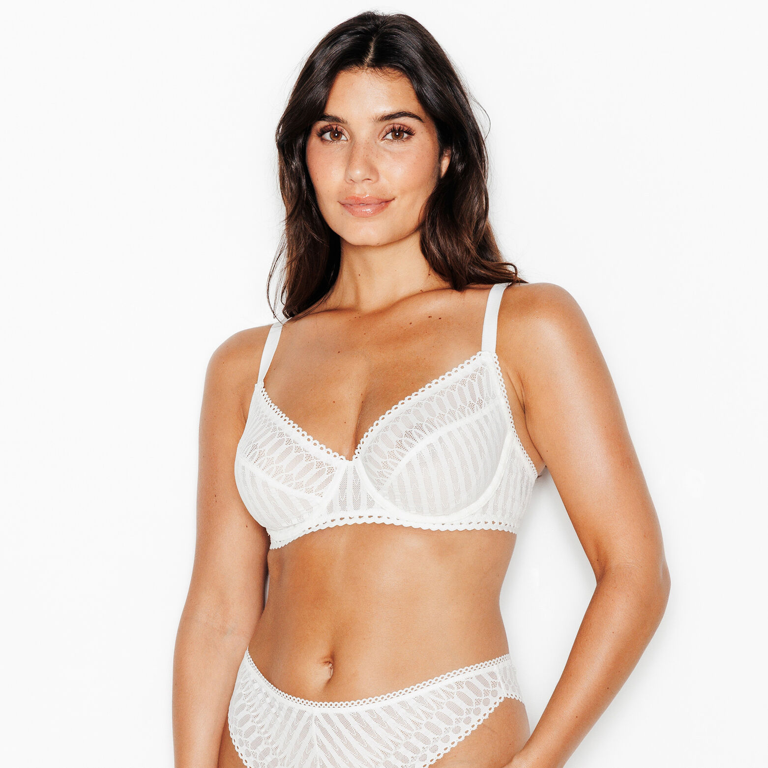 IMANY SOUTIEN-GORGE EMBOITANT DENTELLE BLANC
