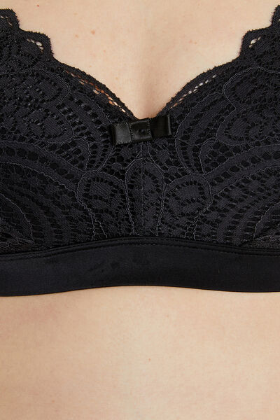 DENTELLE SOUTIEN-GORGE ALLAITEMENT NOIR