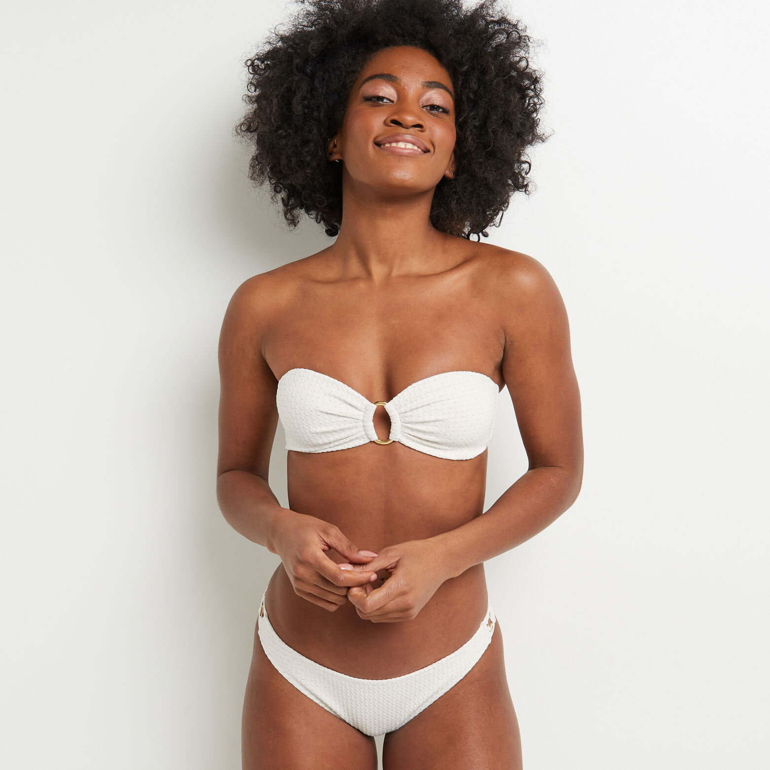 MAUD MAILLOT DE BAIN CULOTTE MIDI BLANC