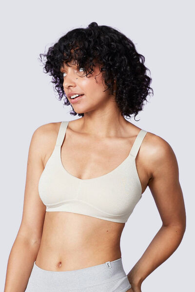 GLOW BRASSIERE PAILLETEE SABLE