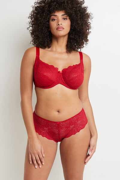 DENTELLE CULOTTE DENTELLE ROUGE