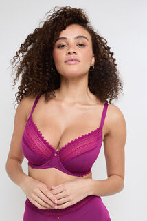 DOUCE SOUTIEN-GORGE EMBOITANT MICROFIBRE VIOLET