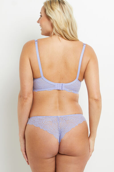 DENTELLE TANGA LILAS