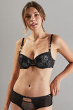 AVA SOUTIEN-GORGE AMPLIFORME CORBEILLE NOIR/ARGENT