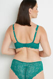 DENTELLE SOUTIEN-GORGE AMPLI FOULARD VERT