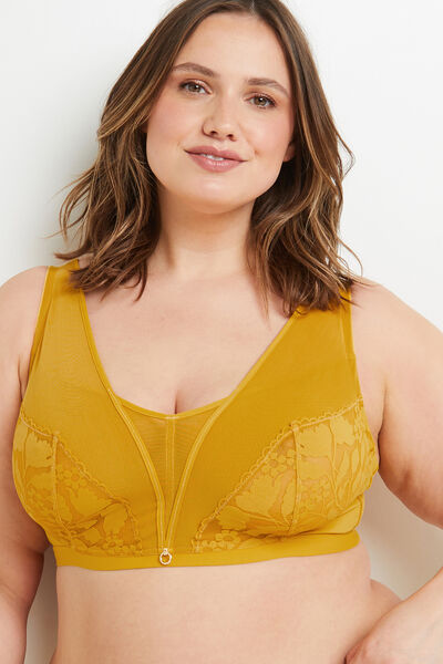 FRAN SOUTIEN-GORGE SANS ARMATURES OCRE