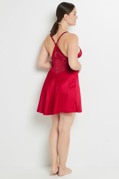 TRINITY NUISETTE TRIANGLE DENTELLE ROUGE
