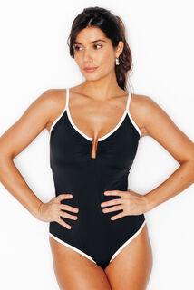 NOELI Maillot de bain 1 Pi&egrave;ce triangle NOIR