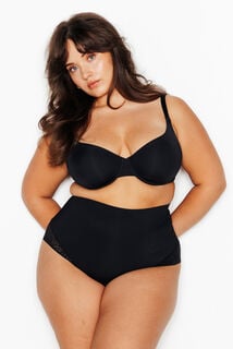 BELIEVE TANGA TAILLE HAUTE GAINANT NOIR