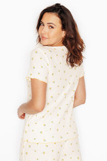 IDEE TEE-SHIRT MANCHES COURTES MULTICO JAUNE