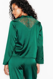 INOUIE CHEMISE DENTELLE DOS VERT