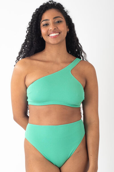 GALA BRASSIERE MAILLE GAUFREE ONE SHOUL VERT D'EAU