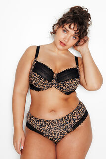 DOUCE SOUTIEN-GORGE GRANDE TAILLE MULTICO NOIR
