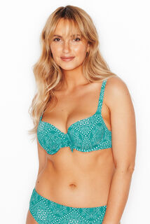 PALMYRE MAILLOT DE BAIN AMPLIFORME MULTICO BLEU