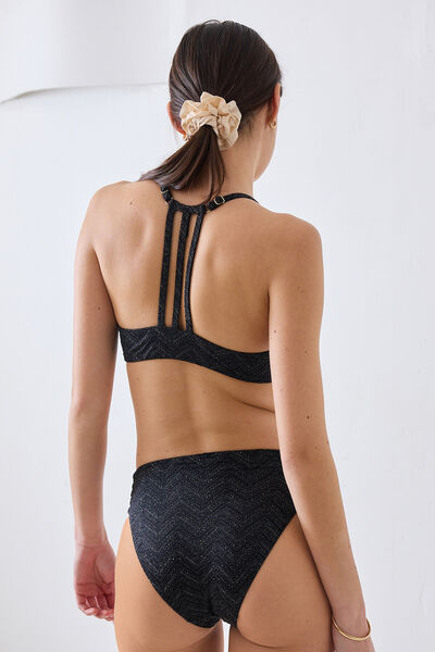 NELIA MAILLOT DE BAIN AMPLIFORME PUSH-UP MULTICO NOIR
