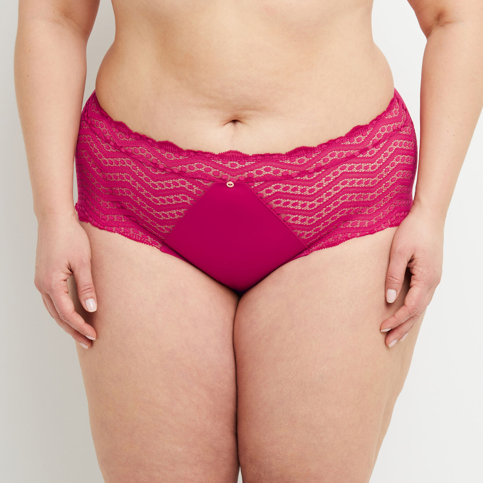 BEATRICE SHORTY DENTELLE FUCHSIA