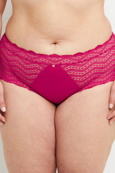 SHORTY DENTELLE FUCHSIA