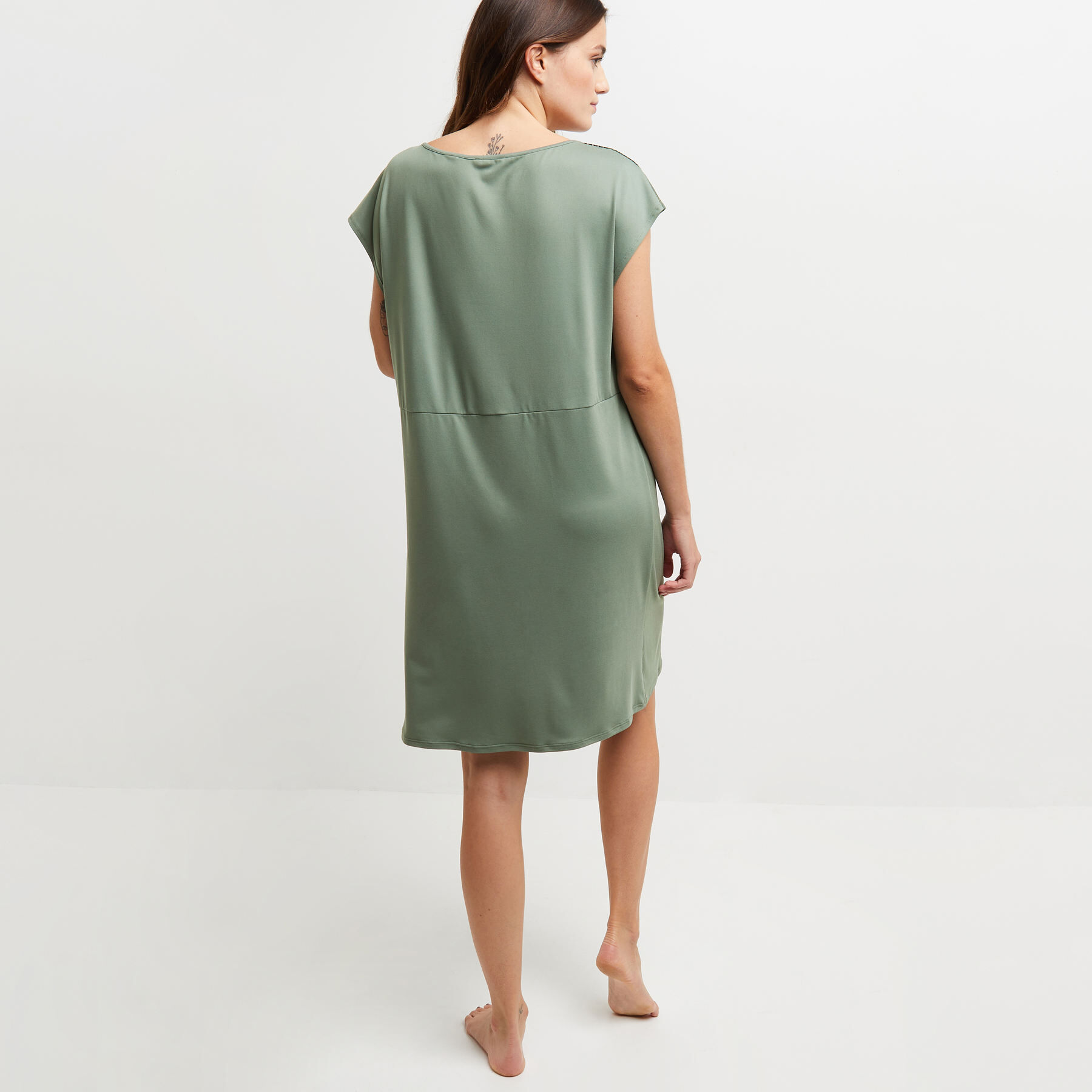 NUISETTE MANCHES COURTES KAKI RougeGorge