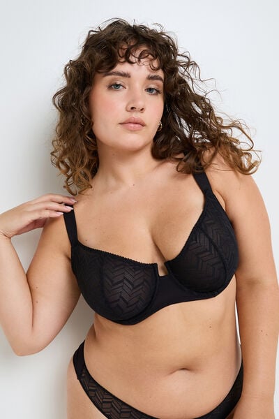 FANFAN SOUTIEN-GORGE CORBEILLE DENTELLE NOIR
