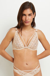 DESIREE SOUTIEN-GORGE AMPLIFORME FOULARD MULTICO BLANC