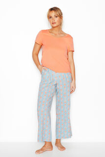 IDEALE PYJAMA PANTACOURT 2 PIECES MULTICO ORANGE