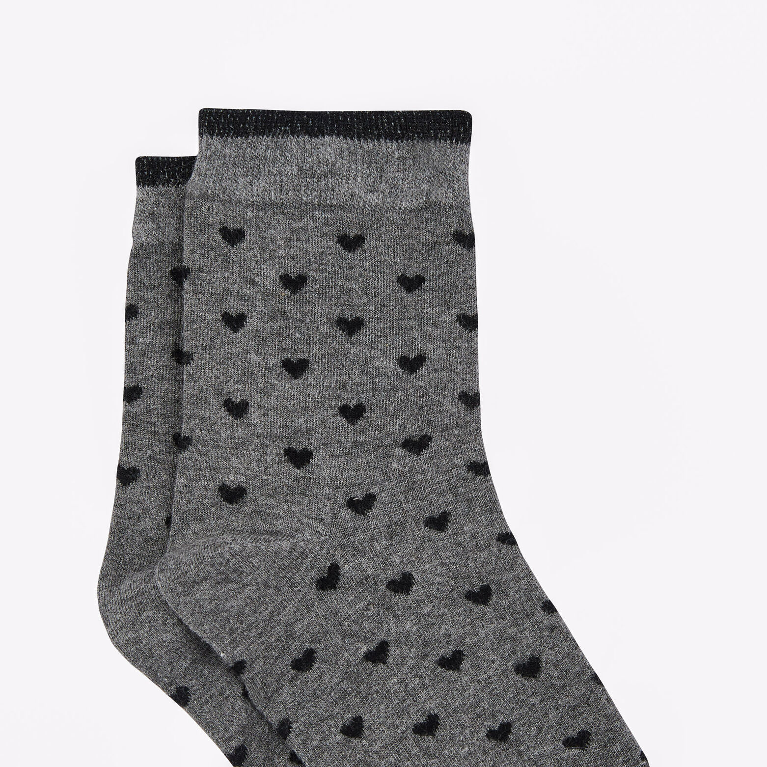 COEUR CHAUSSETTES MULTICO GRIS