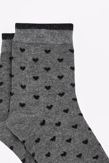 COEUR CHAUSSETTES MULTICO GRIS
