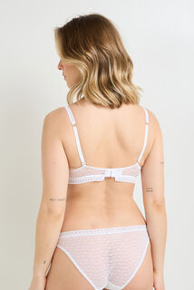 GINGER SOUTIEN-GORGE CORBEILLE DENTELLE BLANC