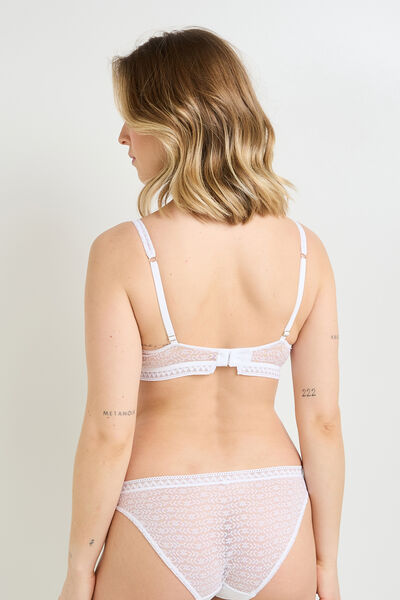 SOUTIEN-GORGE CORBEILLE DENTELLE BLANC