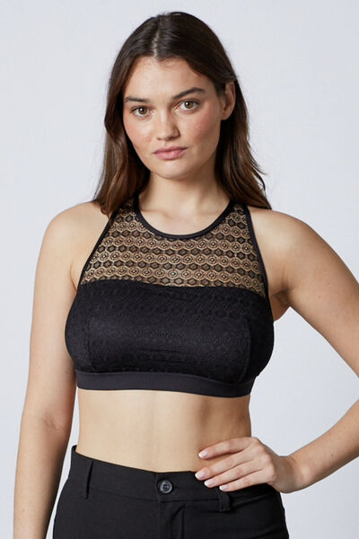 FACETTE MINI BUSTIER DENTELLE NOIR