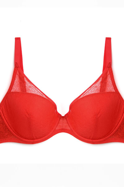 soutien-gorge coques armatures ROUGE