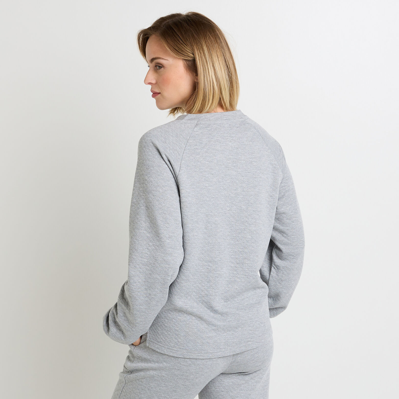 FELY SWEAT MANCHES LONGUES  GRIS CLAIR