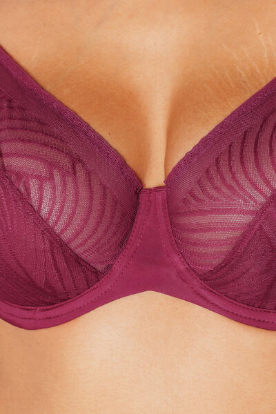JANICE SOUTIEN-GORGE EMBOITANT DENTELLE VIOLET