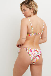 MAYA MAILLOT DE BAIN CULOTTE MINI MULTICO BLANC