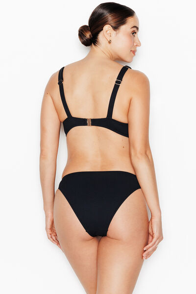 MALOU Maillot de bain Post op&eacute;ratoire culotte midi NOIR