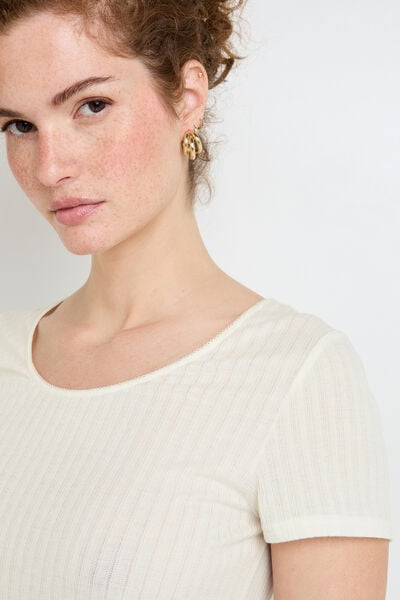 Tee-shirt manches courtes BEIGE