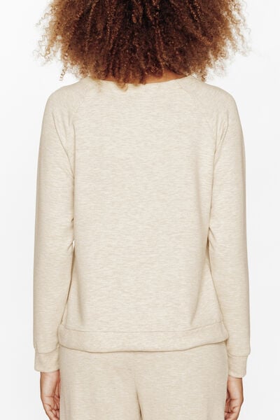TEE-SHIRT MANCHES LONGUES BEIGE