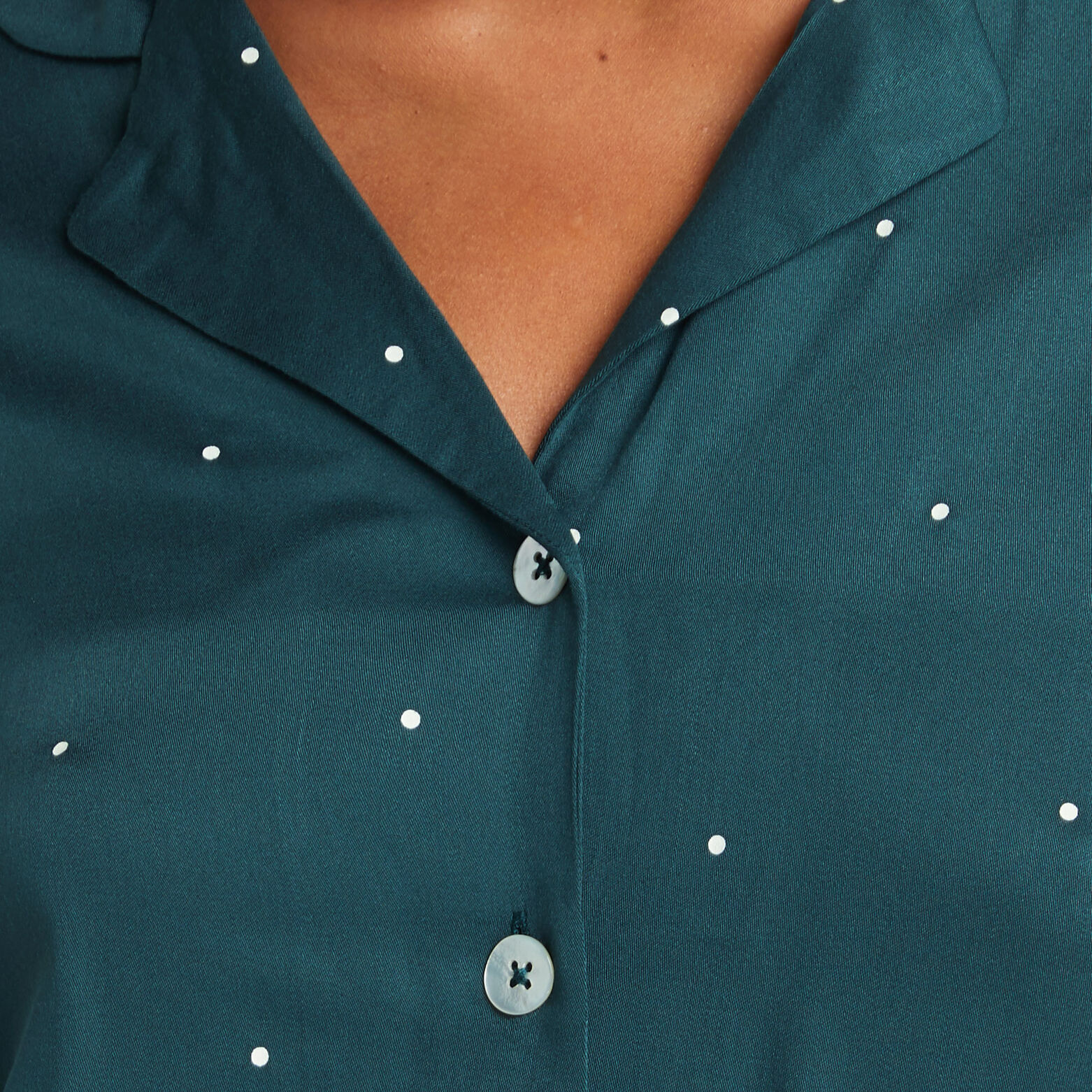 AROME CHEMISE DE PYJAMA VISCOSE VERT
