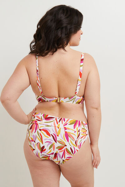MAYA MAILLOT DE BAIN CULOTTE MAXI MULTICO BLANC