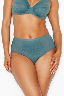 JULIANE CULOTTE HAUTE DENTELLE PETROLE