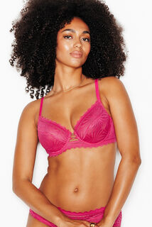 FALLON SOUTIEN-GORGE EMBOITANT DENTELLE ROSE