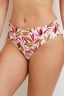 MAYA MAILLOT DE BAIN CULOTTE MAXI MULTICO BLANC