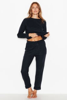 FAIENCE PANTALON DE PYJAMA MARINE
