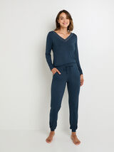 CAMILLE pantalon de pyjama MARINE