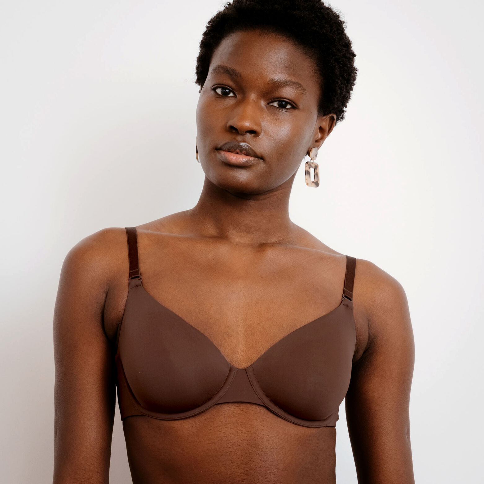 PERFECT SOUTIEN-GORGE EMBOITANT MICROFIBRE MARRON