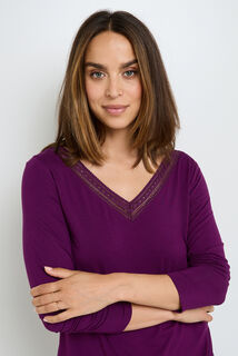 CAMILLE Tee-shirt manches longues ROSE